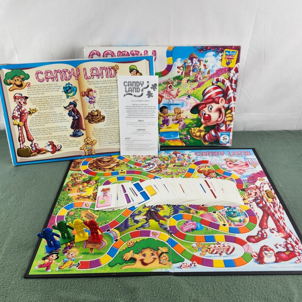 Vintage Candy Land Board Game Candyland Man 2005 Milton Bradley 100% Complete